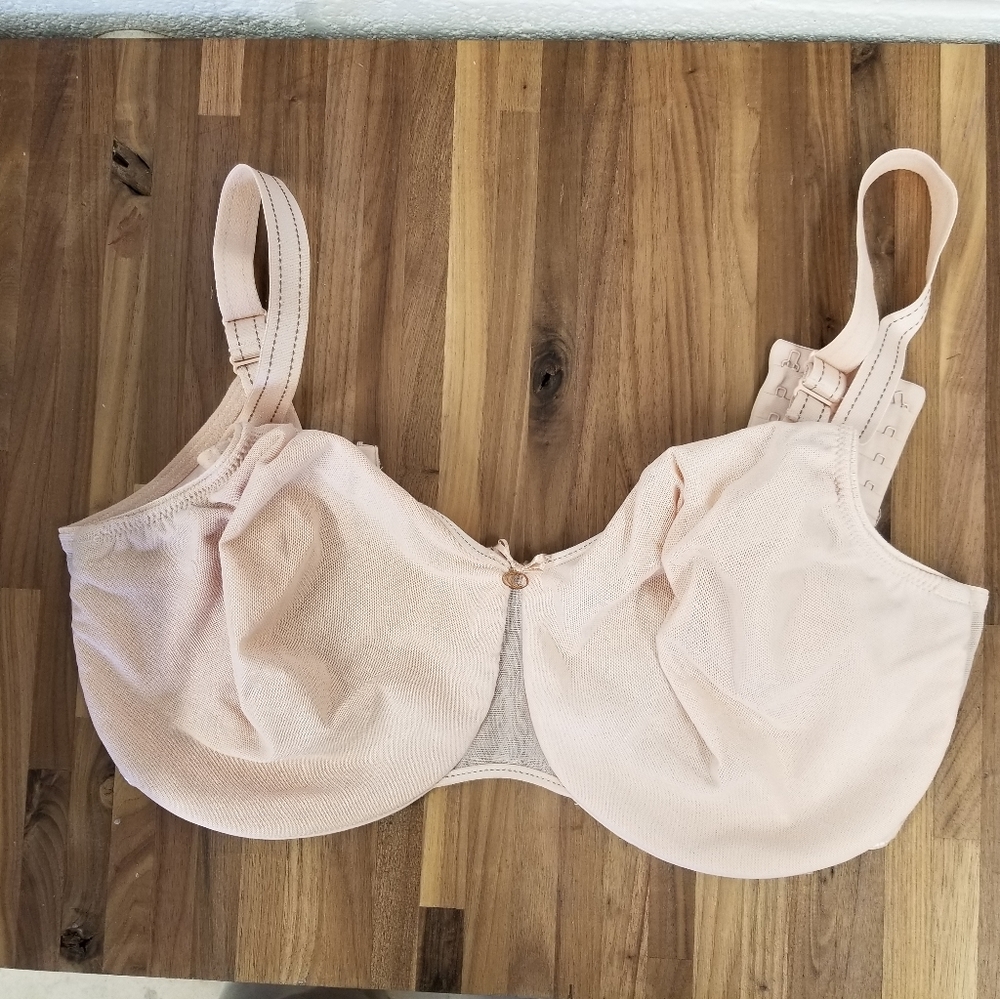 36 H chantelle bra with rose gold C PALE PINK